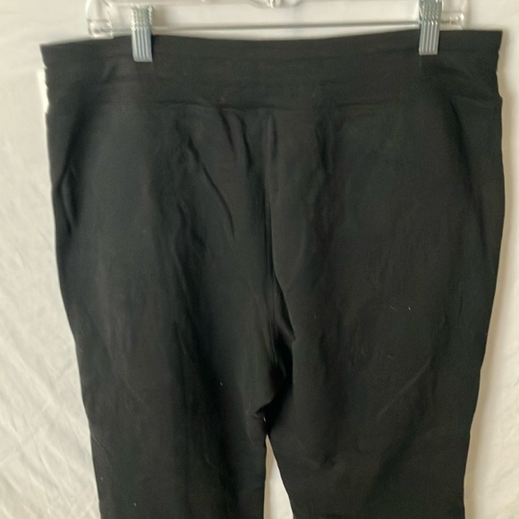 Calvin Klein Performance: Black Drawstring Wide Leg Pants- XXL - Picture 10 of 15